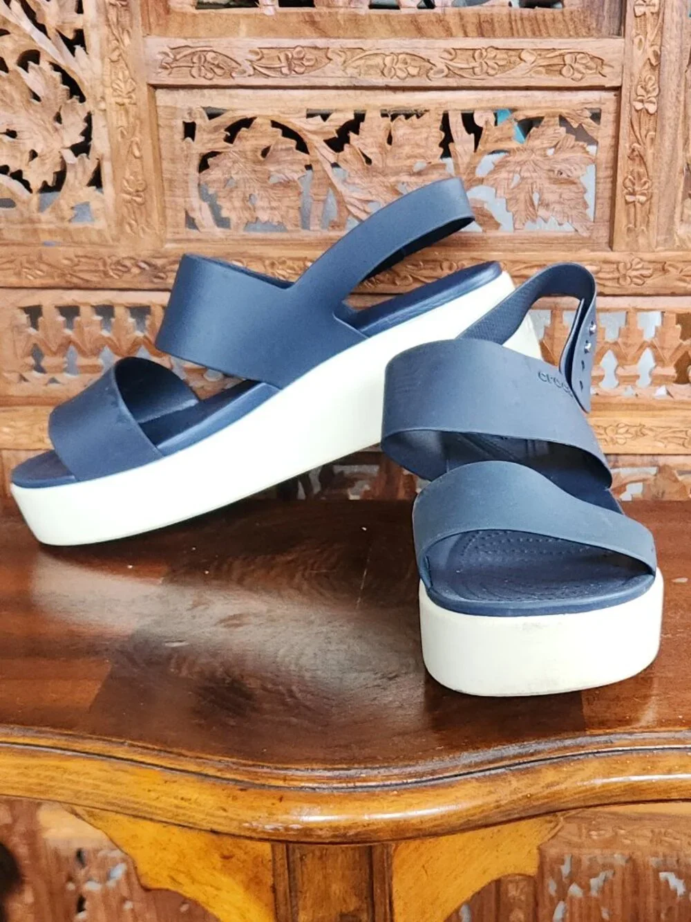 Crocs Brooklyn Low Wedge Sandals